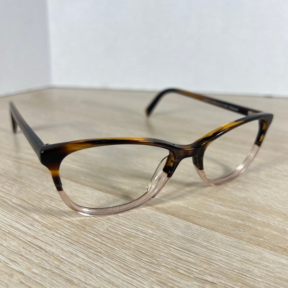 Warby Parker Daisy W 615 Eyeglasses Brown Clear Frames 54-17-142